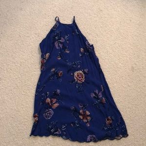 Blue floral dress